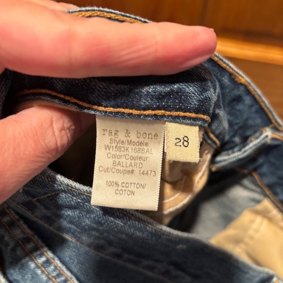 Rag & Bone X Boyfriend Embroidered Jeans Size 28 - Picture 11 of 11